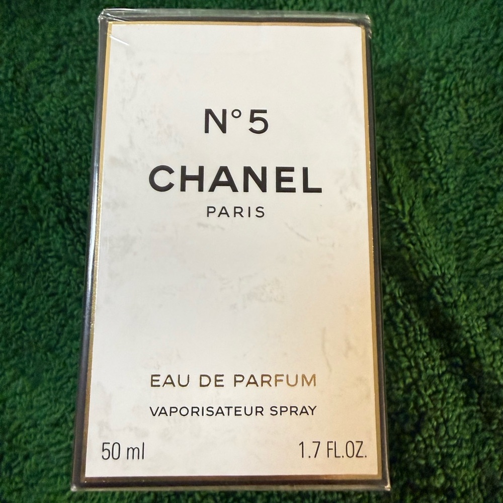 CHANEL Perfume Box with Black and White Design